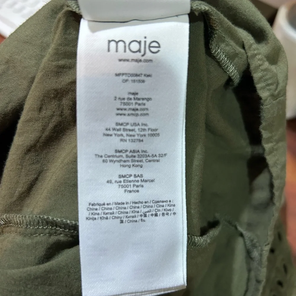 Maje Linode Eyelet Cotton Top Size 1 - Picture 11 of 12